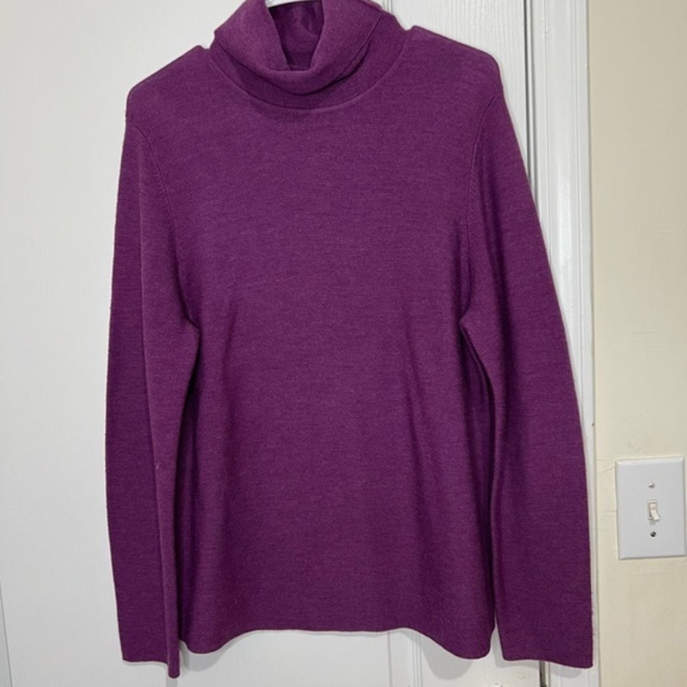 Eileen fisher turtleneck long sleeves sweater size L